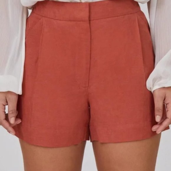 Aritzia Wilfred FABLE 3" LINEN SHORT in Moroccan Spice - Picture 4 of 7